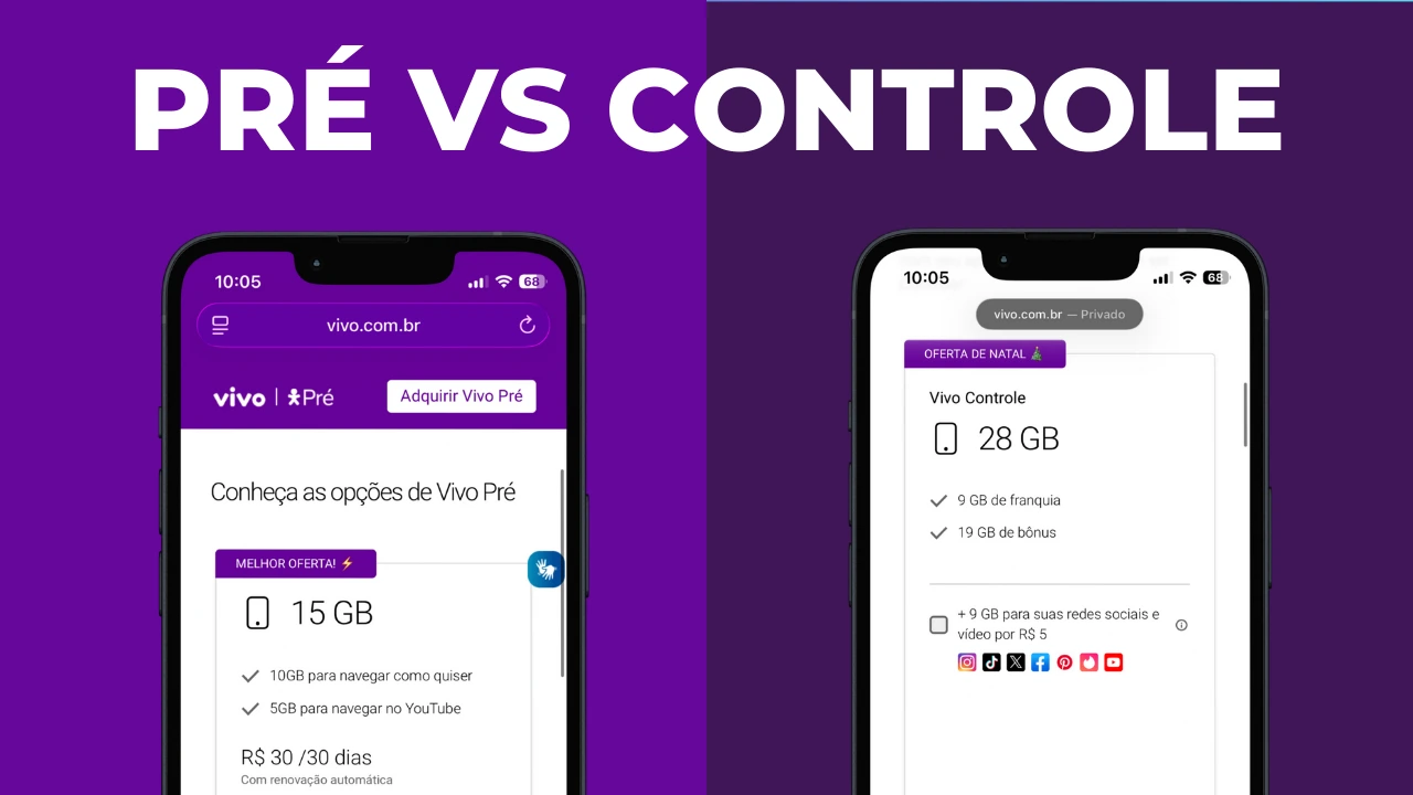 Vivo Pré ou Vivo Controle: quais as diferenças? Qual é o melhor?