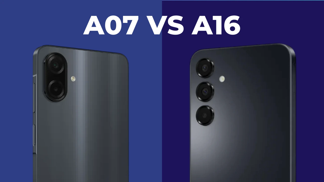 Galaxy A07 vs Galaxy A16: qual é o melhor? Comparativo