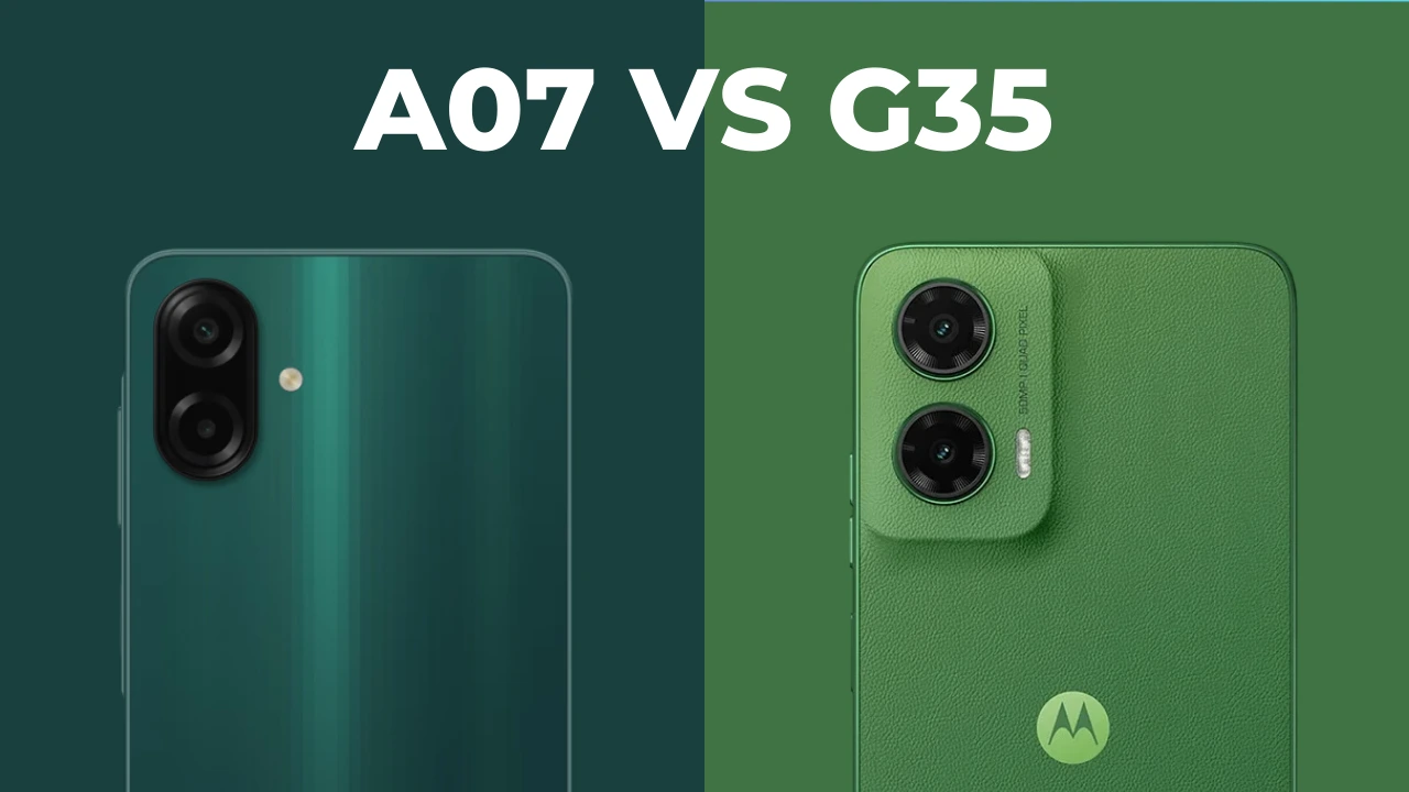Galaxy A07 vs Moto G35: qual é o melhor? Comparativo